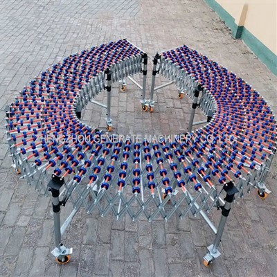 Fleksibelt skate hjulrullertransportør